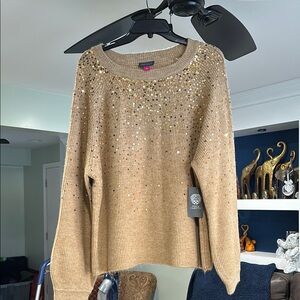 Gold Sequin Sweater